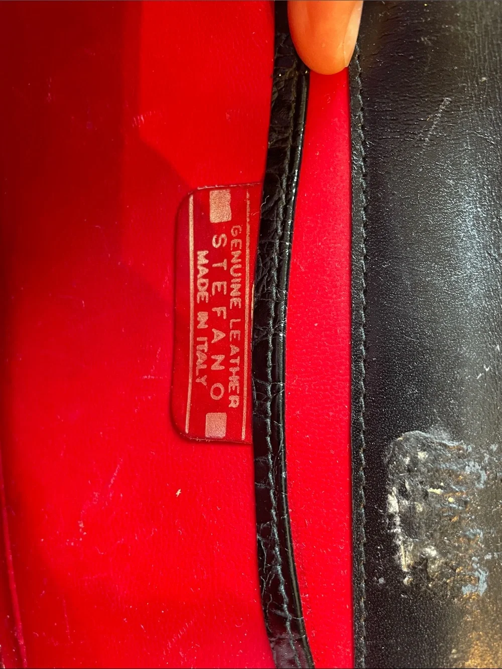 Vintage genuine leather clutch